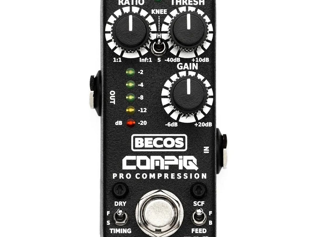 CompIQ Mini Pro Compressor Guitar Pedal By BECOS