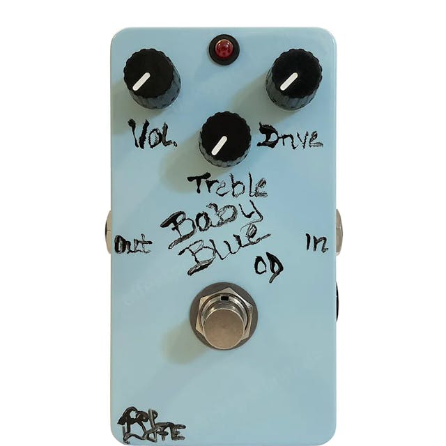 Baby Blue Overdrive Guitar Pedal By BJFE