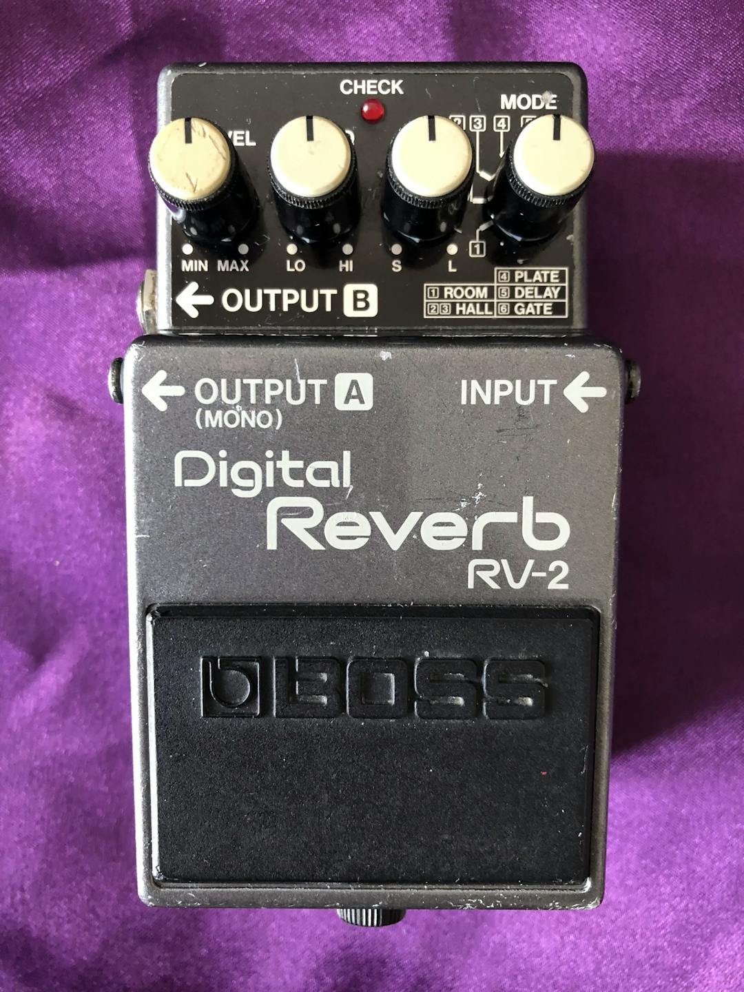 RV-2 Digital Reverb Guitar Pedal By BOSS