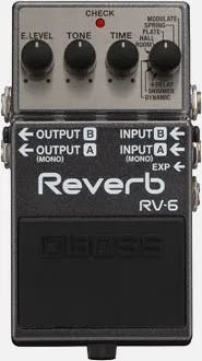 RV-6 Digital Reverb Guitar Pedal By BOSS