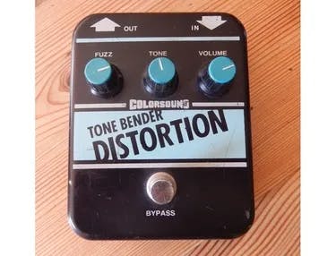 Tone Bender Distortion Guitar Pedal By Colorsound