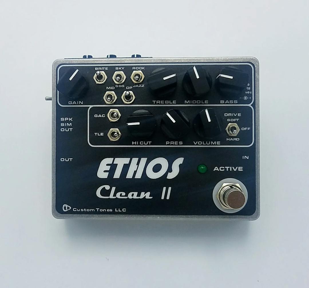 Ethos Clean II Preamp Guitar Pedal By Custom Tones