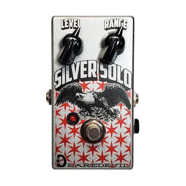 Silver Solo Boost Guitar Pedal By Daredevil Pedals