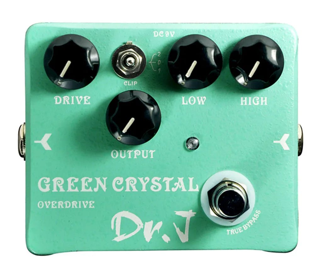 Green Crystal Overdrive Guitar Pedal By Dr. J