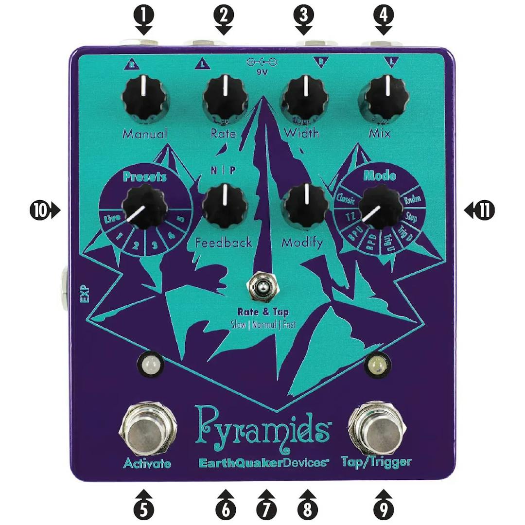 Pyramids Guitar Pedal By EarthQuaker Devices