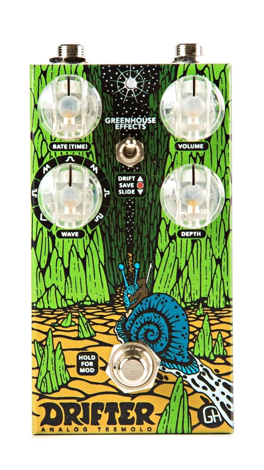Drifter Analog Tremolo Guitar Pedal By Greenhouse Effects