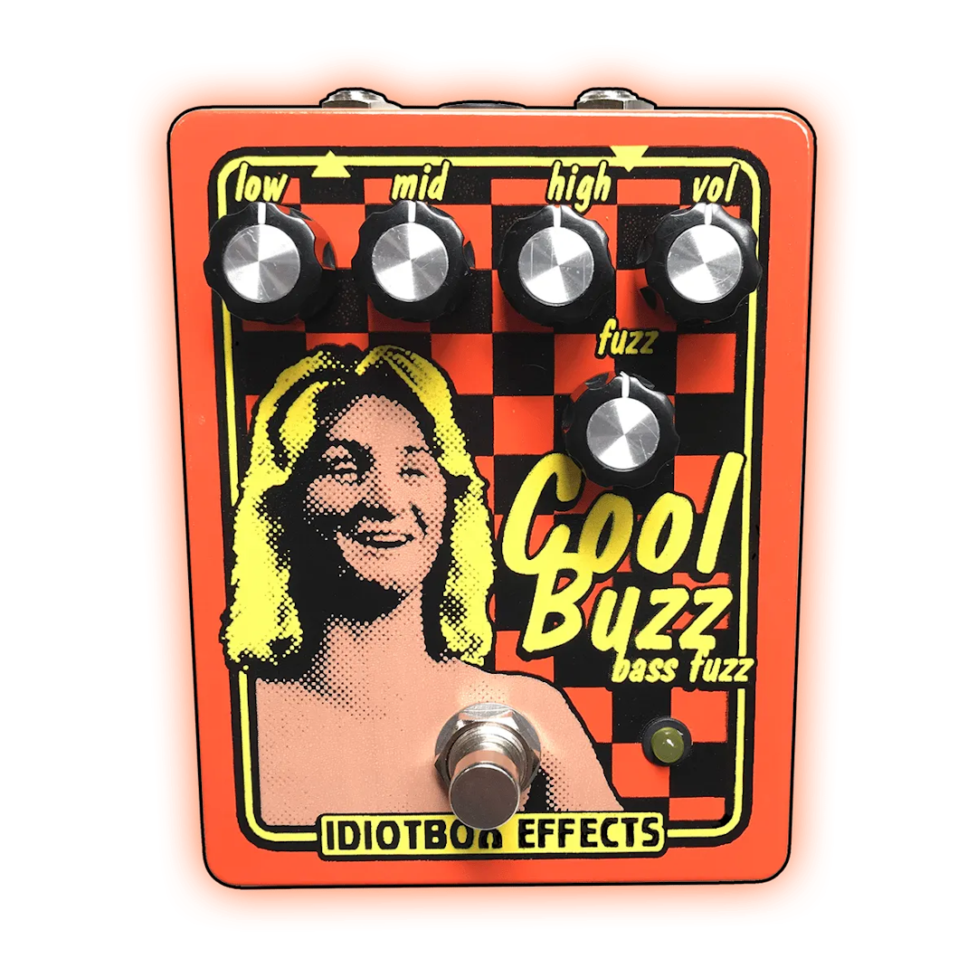 Cool Buzz Bass Fuzz Guitar Pedal By IdiotBox Effects