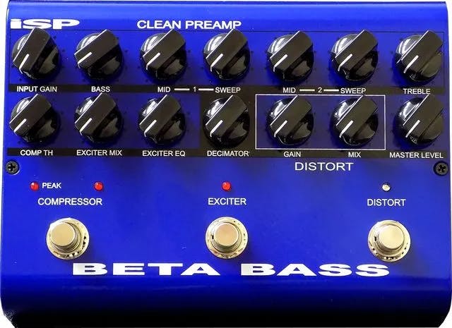 Beta Bass Preamp Pedal Guitar Pedal By ISP Technologies