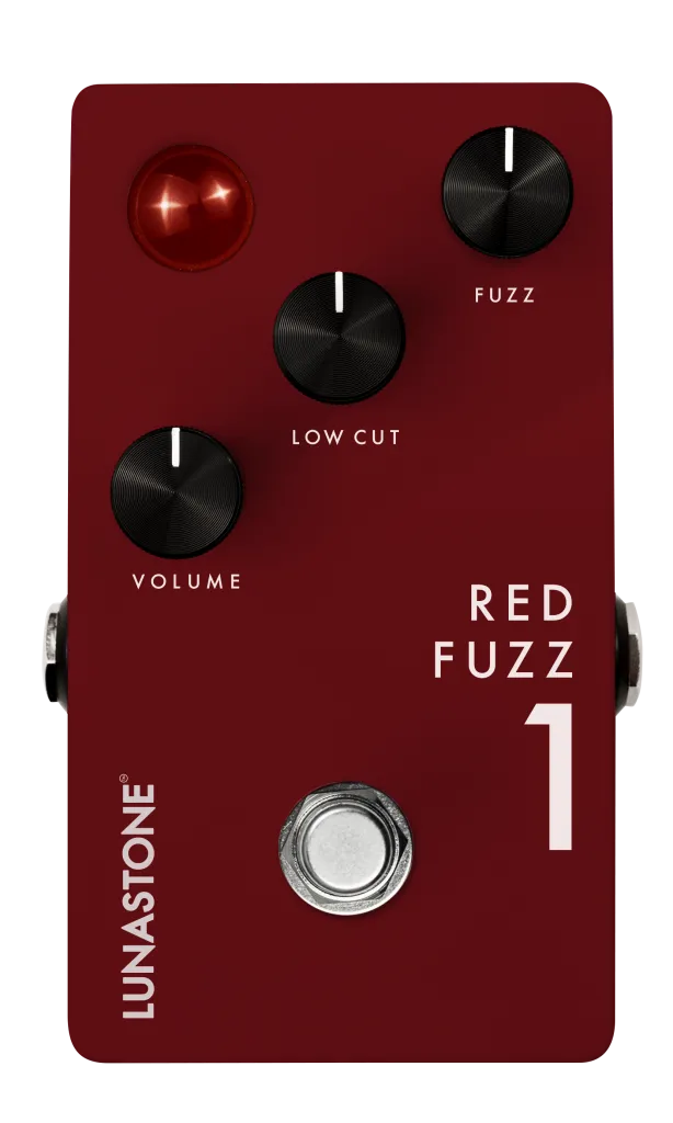 Red Fuzz Guitar Pedal By Lunastone