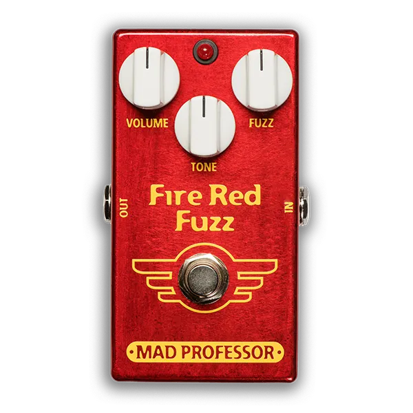 Fire Red Fuzz Guitar Pedal By Mad Professor