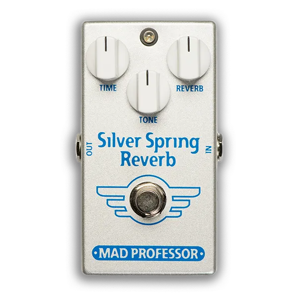 Silver Spring Reverb Guitar Pedal By Mad Professor