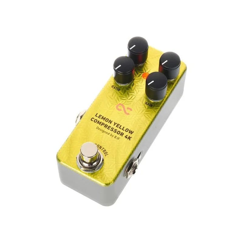 Lemon Yellow Compressor Guitar Pedal By One Control