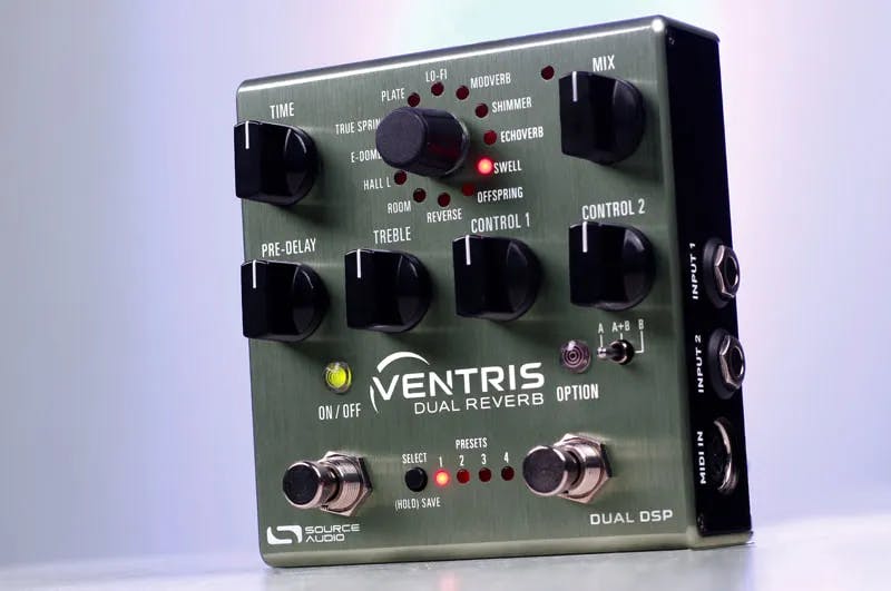 Ventris Dual Reverb Guitar Pedal By Source Audio