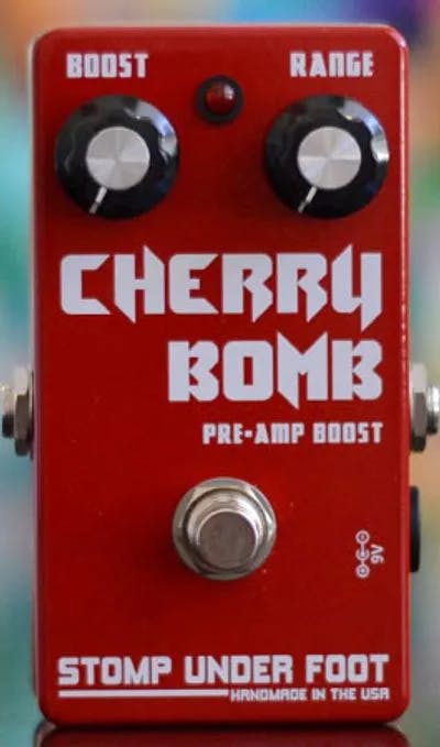 Cherry Bomb Guitar Pedal By Stomp Under Foot