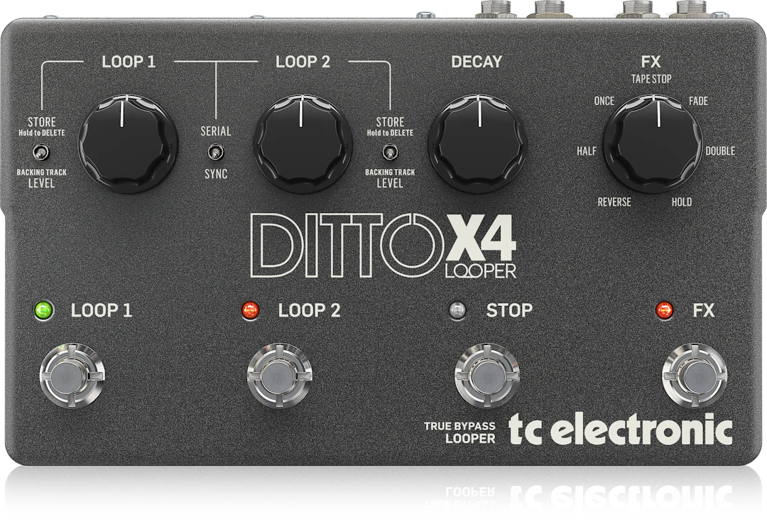 Ditto X4 Looper Guitar Pedal By TC Electronic