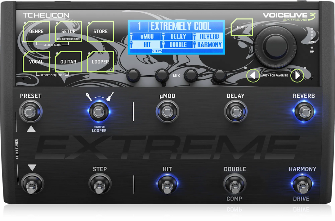VoiceLive 3 Extreme Guitar Pedal By TC Helicon