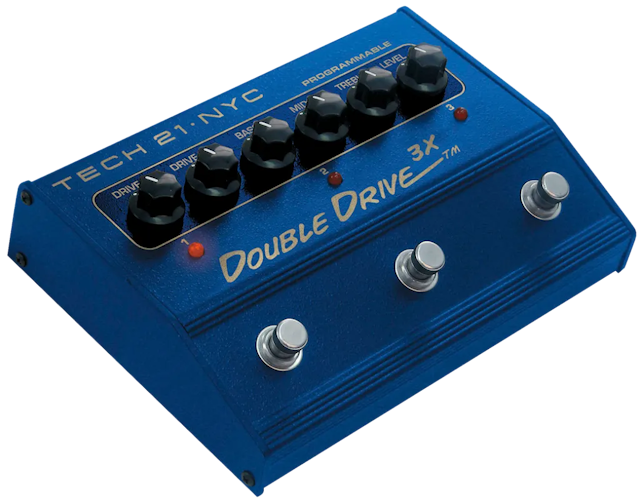 Double Drive 3X Guitar Pedal By Tech 21
