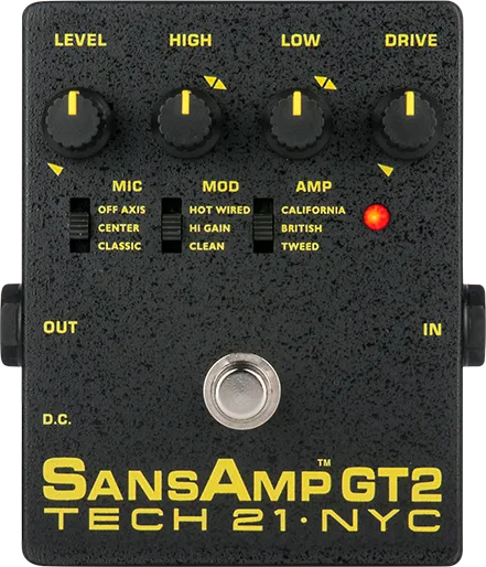 SansAmp GT2 Guitar Pedal By Tech 21
