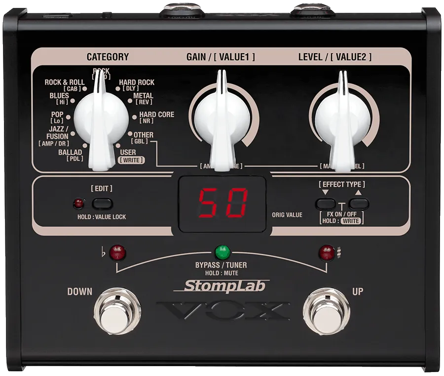 StompLab IG Modeling Guitar Effect Processor Guitar Pedal By Vox