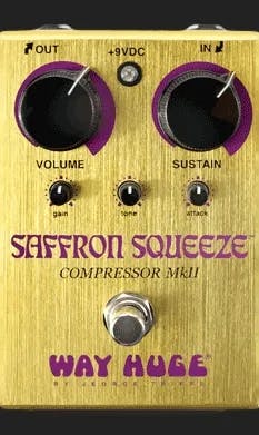 Saffron Squeeze Compressor MkII Guitar Pedal By Way Huge