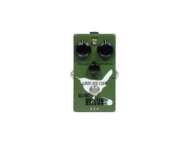 Tall Font Russian Guitar Pedal By Wren and Cuff
