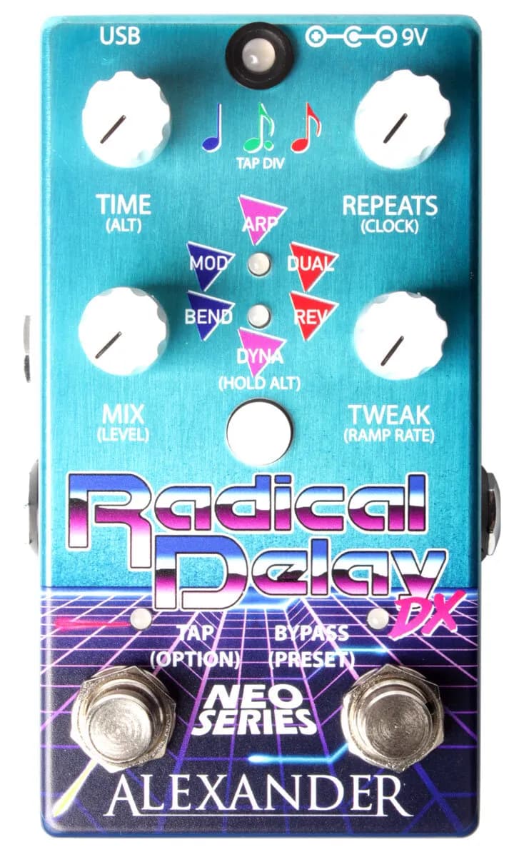 Radical Delay DX Guitar Pedal By Alexander Pedals