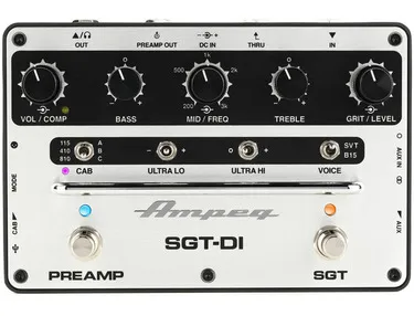 SGT-DI Bass Preamp Pedal and DI Guitar Pedal By Ampeg