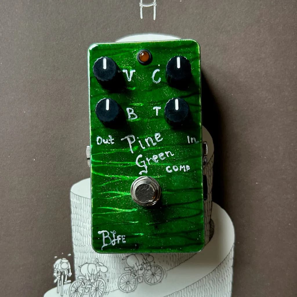Pine Green Compressor Guitar Pedal By BJFE