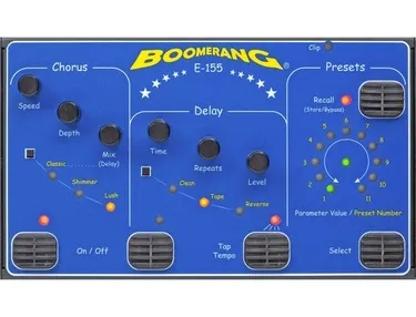 E-155 Chorus/Delay Pedal Guitar Pedal By Boomerang