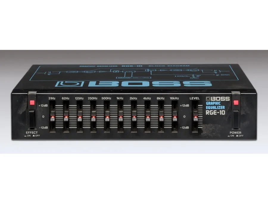 RGE-10 Graphic Equalizer (Half Rack) Guitar Pedal By BOSS