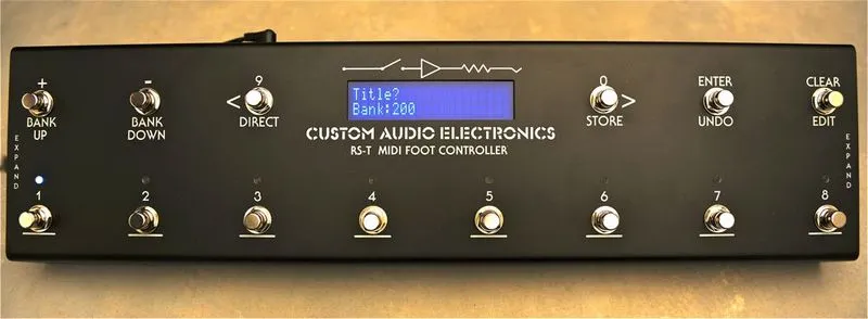 MIDI Foot Controller Guitar Pedal By Custom Audio Electronics