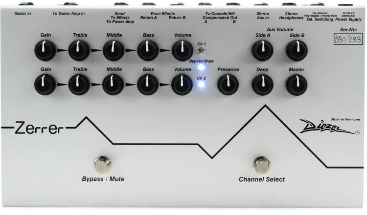 Zerrer Pedal Guitar Pedal By Diezel