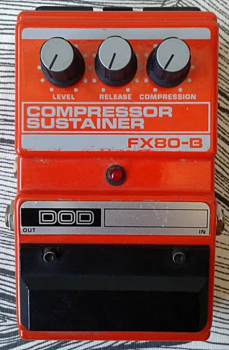 FX80B Compressor Sustainer Guitar Pedal By DOD