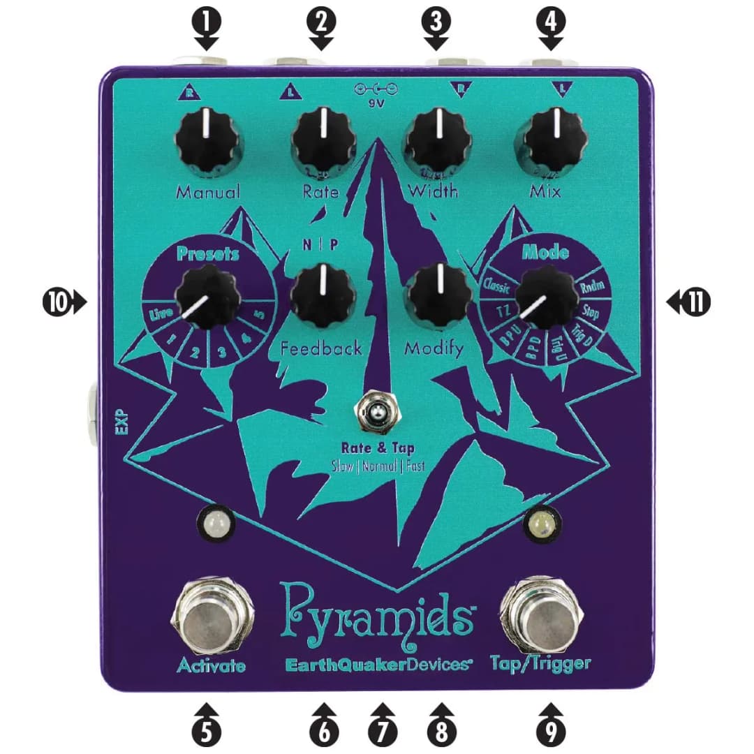 Pyramids Guitar Pedal By EarthQuaker Devices
