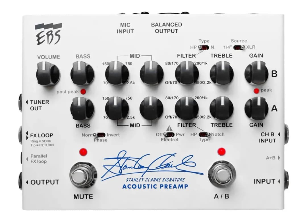 Stanley Clarke Signature Preamp Guitar Pedal By EBS