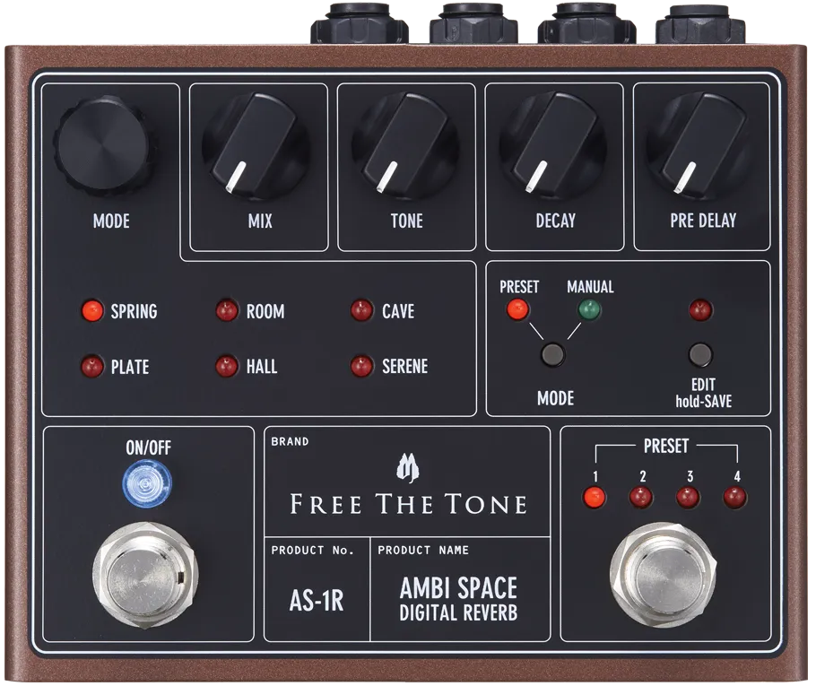 AS-1R Ambi Space Guitar Pedal By Free The Tone