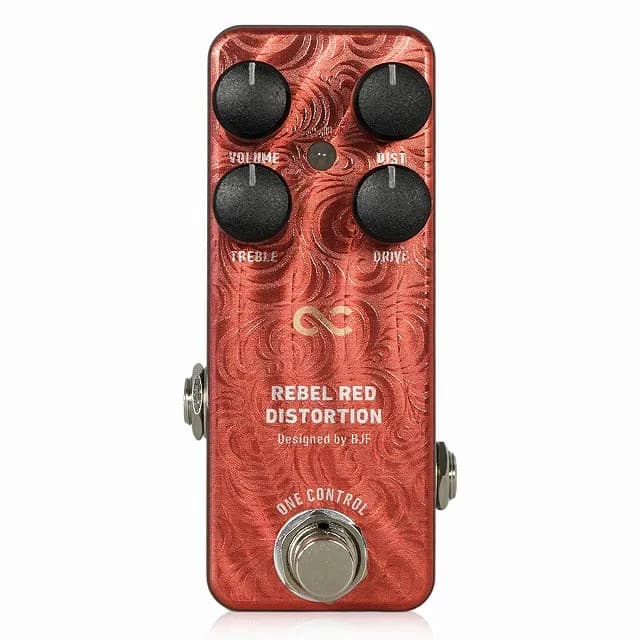 Rebel Red Distortion Guitar Pedal By One Control