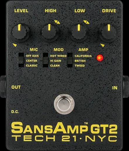 SansAmp GT2 Guitar Pedal By Tech 21