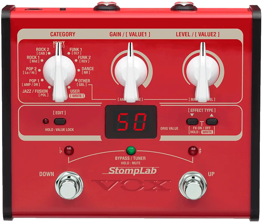 StompLab IIB Modeling Bass Effect Processor Guitar Pedal By Vox