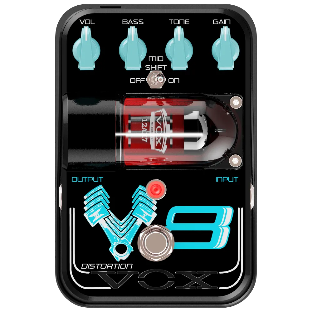 Tone Garage V8 Distortion Guitar Pedal By Vox