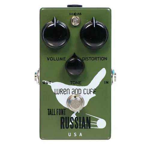 Tall Font Russian Guitar Pedal By Wren and Cuff