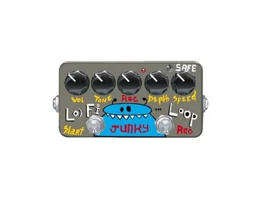 Hand-Painted Lo-Fi Loop Junky Looper Guitar Pedal By ZVEX
